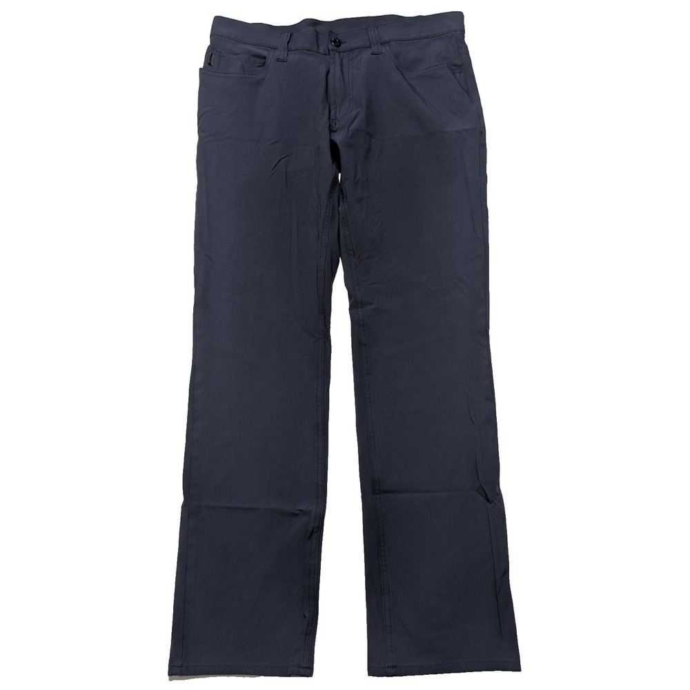 ARMANI JEANS - Men 34X31 Blue Nylon Stretch 5-Pocket Slim Pants